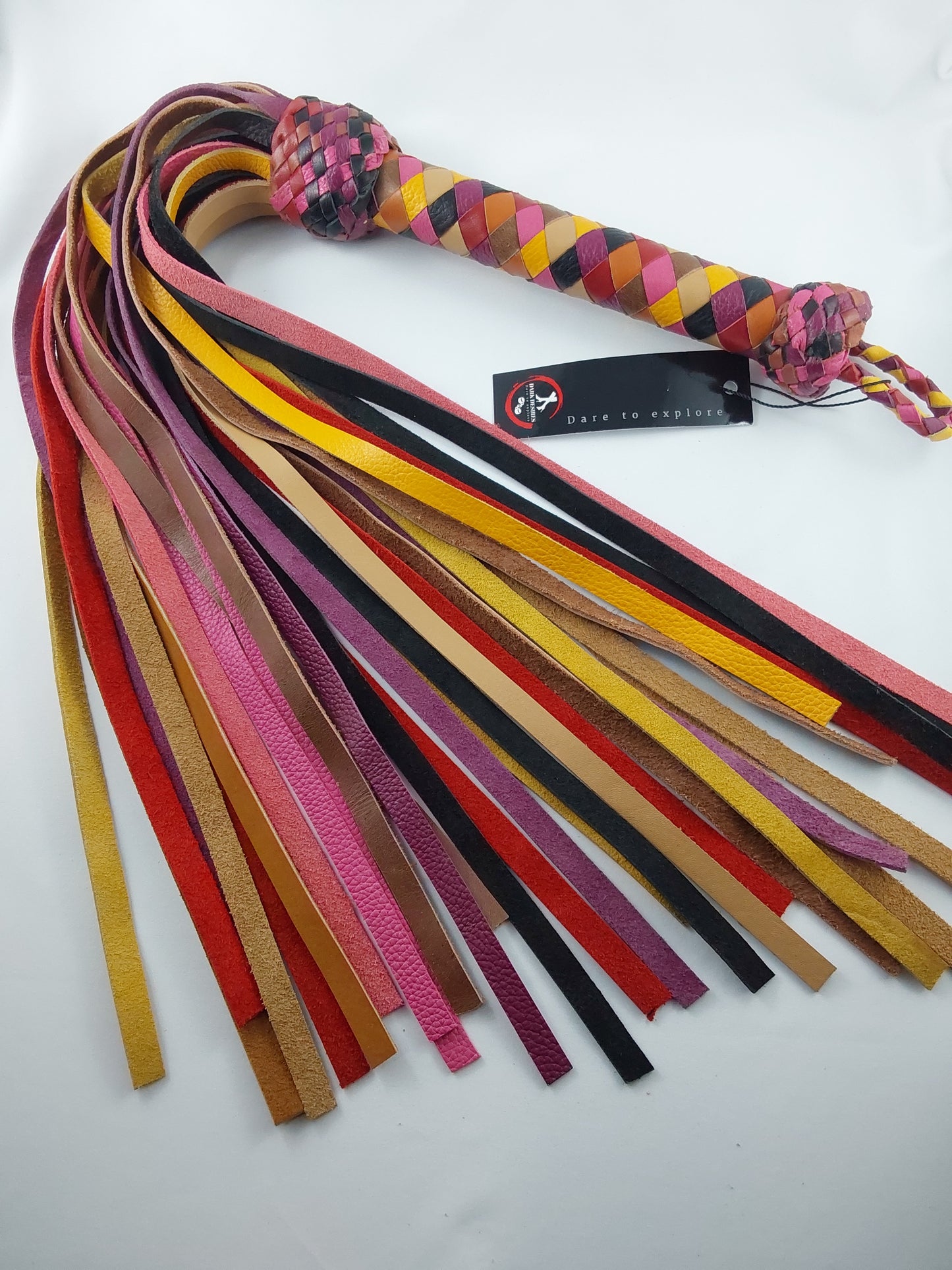 Leather Flogger, 20 Thin 45cm Falls