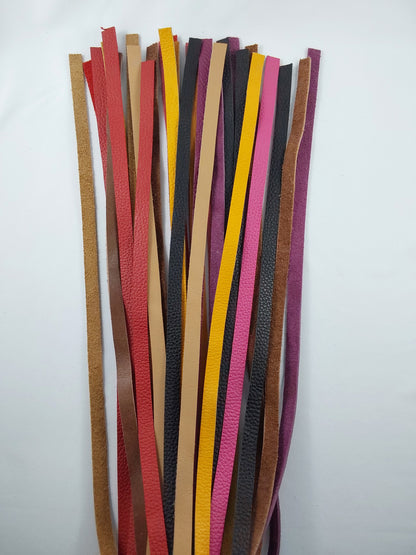 Leather Flogger, 20 Thin 45cm Falls