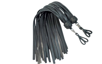 Hand Made Leather Finger Floggers 45cm Long Falls, Light Weight 225Grams. Single Flogger