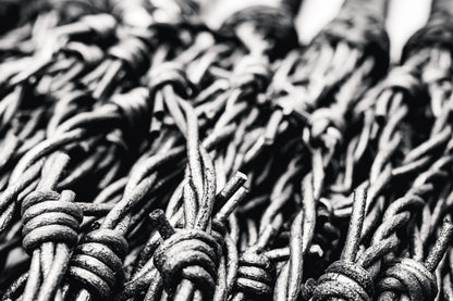 Hand Made Leather Faux Barbed Long Wire Flogger  50cm Long Falls to give that extra reach  , Silver