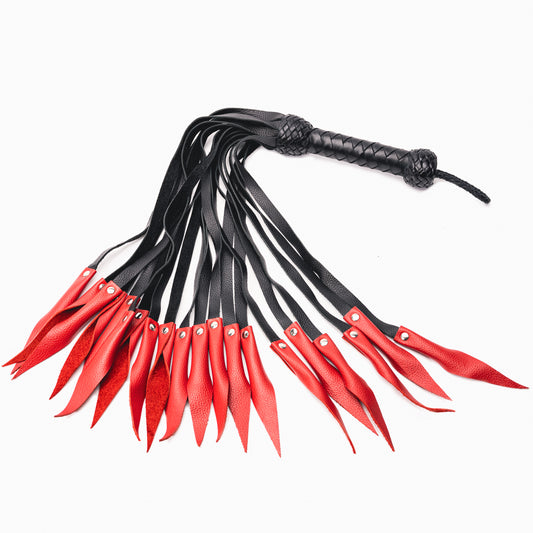Hand Made 100% Leather Flame Flogger