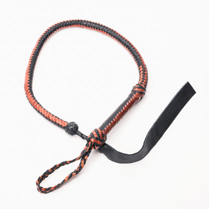 Hand Made 100% Leather Medium Long Tail Whip 120cm