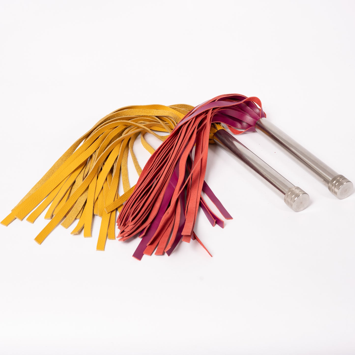 Steel Handle  Leather Floggers