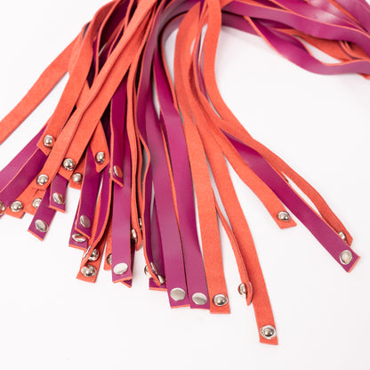 Steel Handle Flogger with Metal Studs