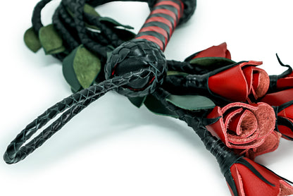 100% Leather Hand Made, Red Splay Floggers Single Sided, Not Stitched