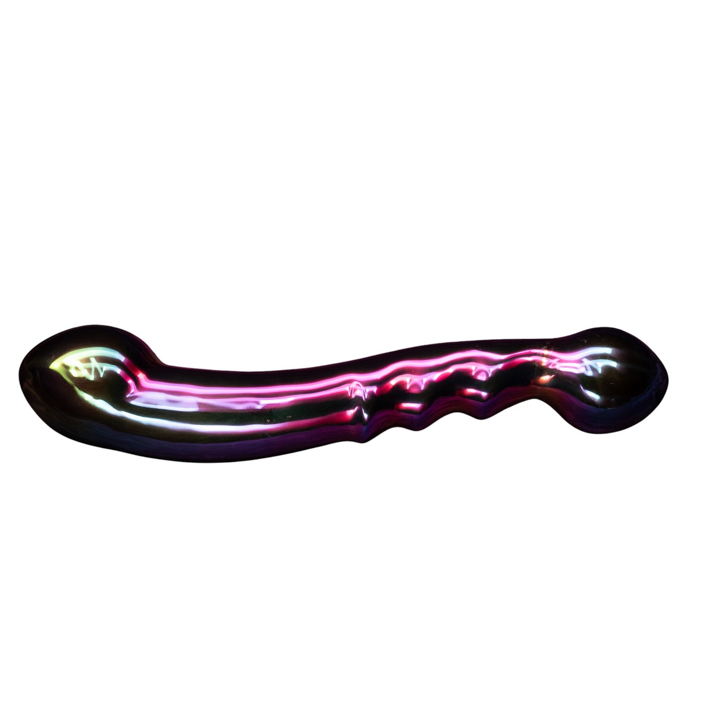 DD Grando Curve Massager Wand – Stainless Steel S-Shaped Dual Bulb Anal Vaginal  Wand | Heavy 1200g Luxury Toy 26cm