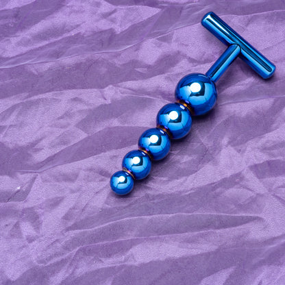 DD Beaded Stainless Steel Beaded Butt Plug | Progressive Stimulation Anal Toy, 15cm Length