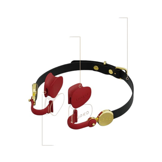 Invisible Mouth Gag | Luxury Discreet BDSM Gag in Italian Leather & Silicone