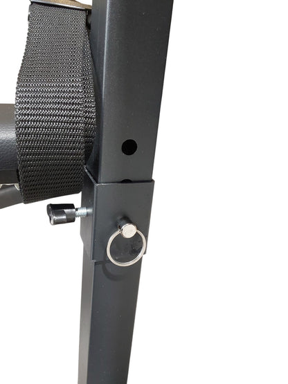 MATURE | Portable Spanking Bench with Headrest – Black Dungeon Furniture | Adjustable Bondage Bench for Restraint & Impact Play