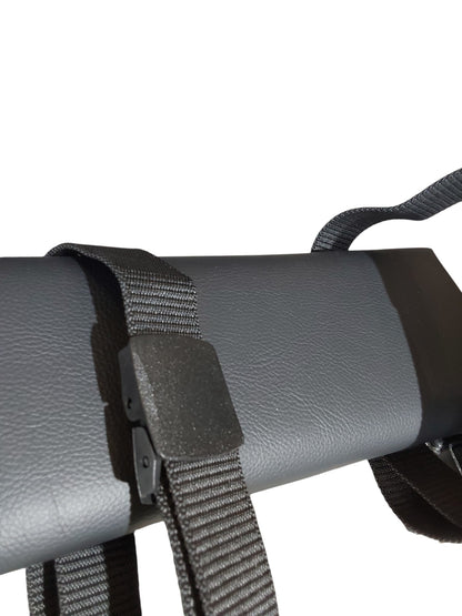 MATURE | Portable Spanking Bench with Headrest – Black Dungeon Furniture | Adjustable Bondage Bench for Restraint & Impact Play