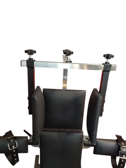 Mature Infernal Punishment Multi-Use Bondage Seat With Restraints  | Heavy-Duty Dungeon Furniture