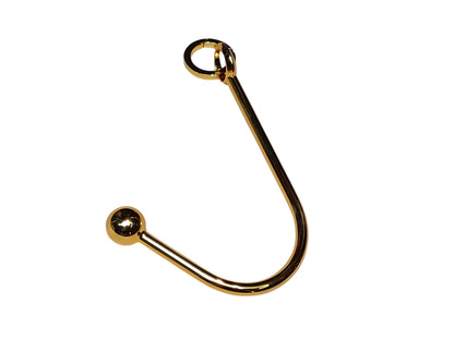 Discover the luxury Vaginal/Anal Hook. A polished Gold zinc alloy bondage tool for elegant restraint, versatile pleasure, and refined domination.