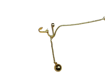 Double Bar Vibration Nipple Clamps & Clitoral Chain Accessories Set