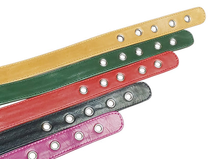 Handmade Leather BDSM/Bondage Double D-Ring Collar with  Reinforced Holes