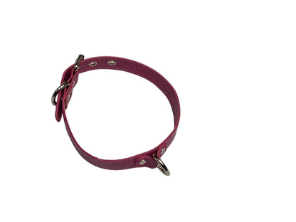 Handmade Leather BDSM/Bondage Double D-Ring Collar with  Reinforced Holes