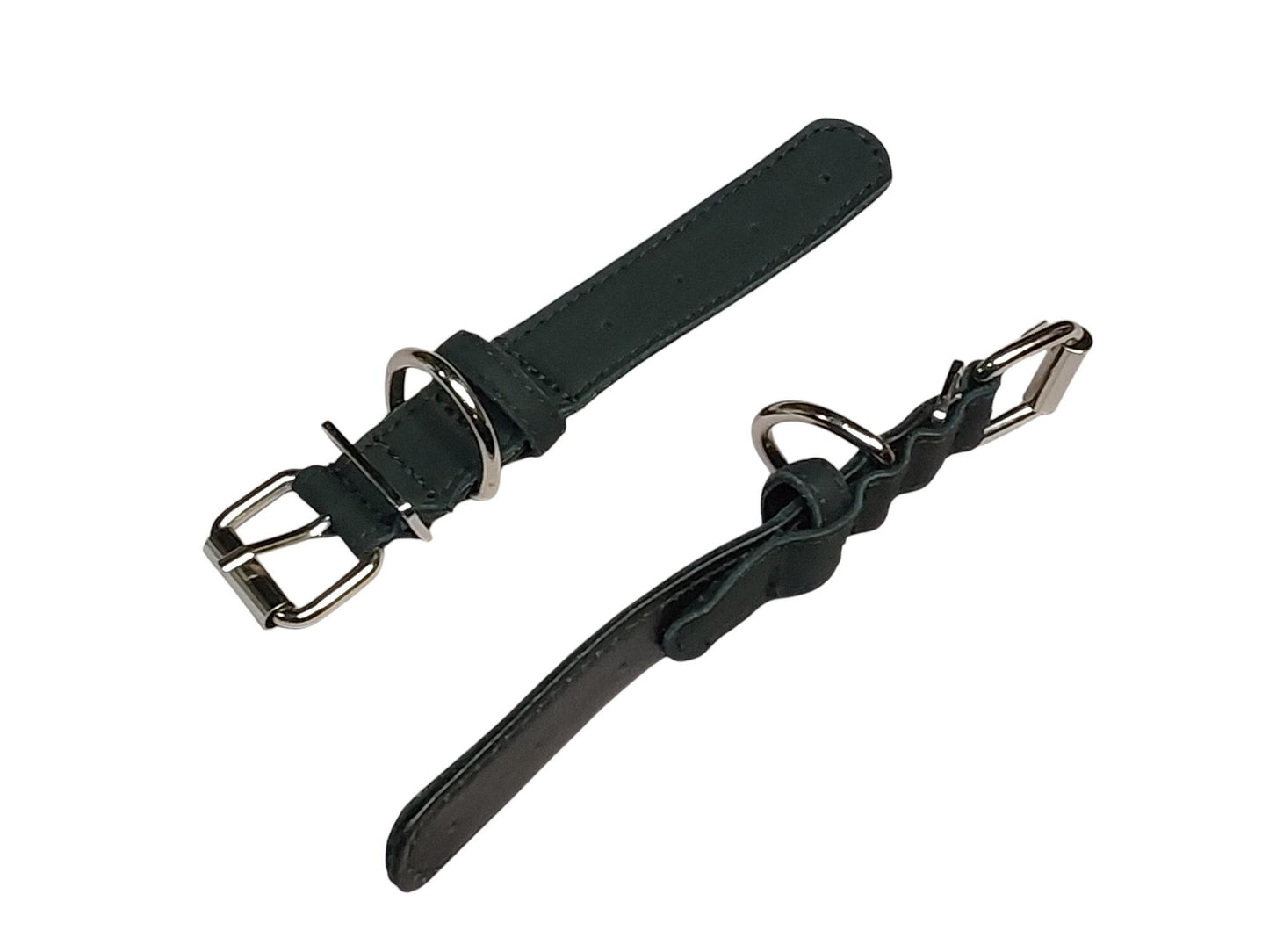 Handmade Cowhide Leather Strap Extender: Stitched Design, Chrome Buckle