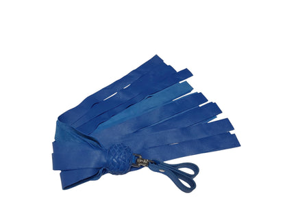 Single (1) Hand Made Lamb Leather Finger Floggers 35cm Long Falls, Light Weight 120Grams. Single Flogger, So Soft