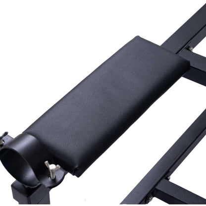 Mature Bondage Frame with Adjustable Padded Rests | Heavy-Duty BDSM Sex Furniture | Lockable Casters, Black Steel